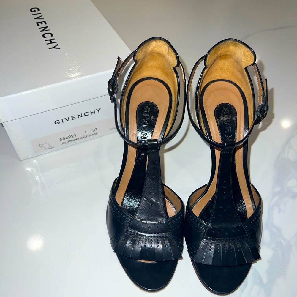 Givenchy T-strap leather heels